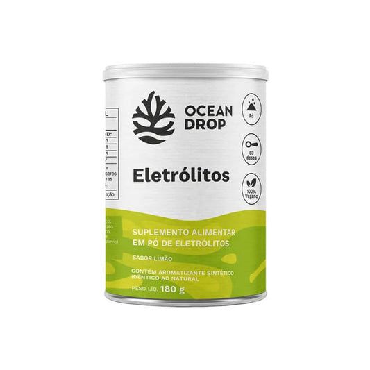 Eletrólitos em Pó Sabor Limão 180g Ocean Drop