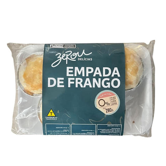 Empada de Frango Sem Glúten e Lactose 280g Zerou Delícias