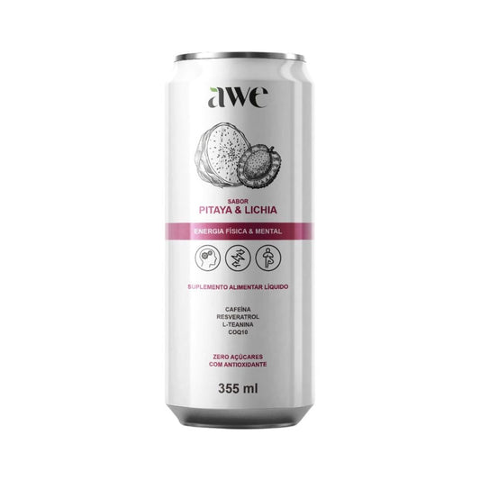 Energético Natural de Pitaya e Lichia 355ml AWE