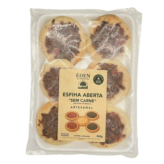 Esfiha Artesanal de Carne Vegetal 360g Éden Alimentos