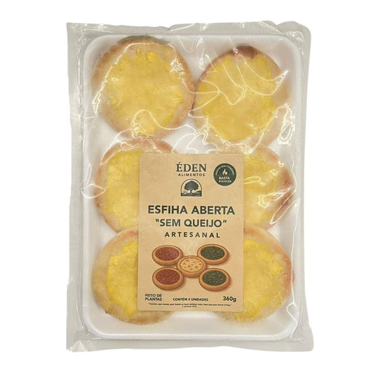 Esfiha Artesanal de Queijo Vegano 360g Éden Alimentos