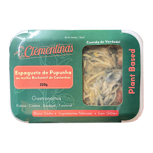 Espaguete de Pupunha ao Molho Bechamel de Castanhas Plant Based 320g Clementinas