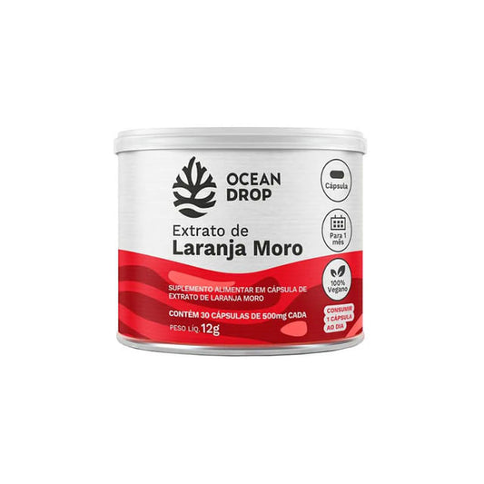 Extrato de Laranja Moro 30 Cápsulas Ocean Drop