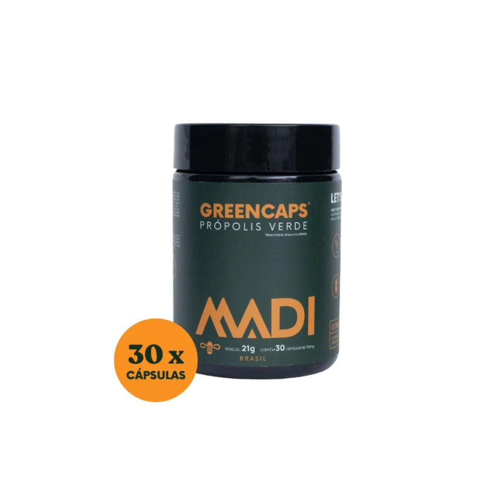 Extrato de Própolis Verde GreenCaps 30 Cápsulas MADI