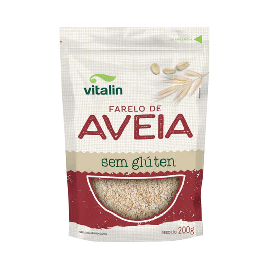 Farelo de Aveia Sem Glúten 200g Vitalin