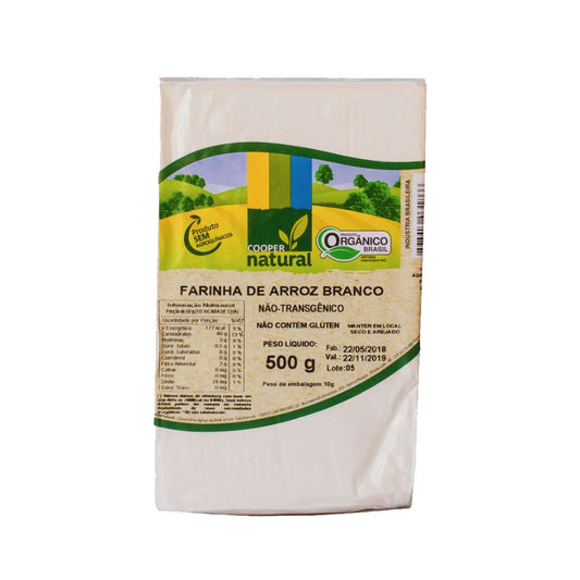 Farinha de Arroz Branco Orgânico 500g Coopernatural