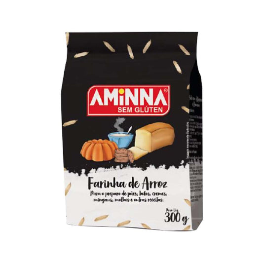 Farinha de Arroz Sem Glúten 300g Aminna
