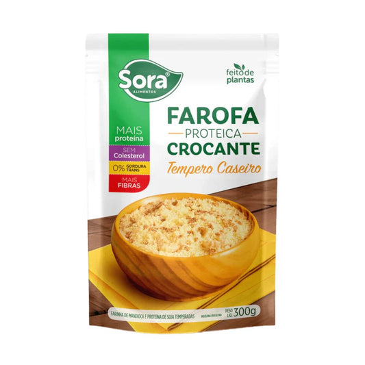 Farofa-Proteica-Crocante-Tempero-Caseiro-300g-Sora-Alimentos
