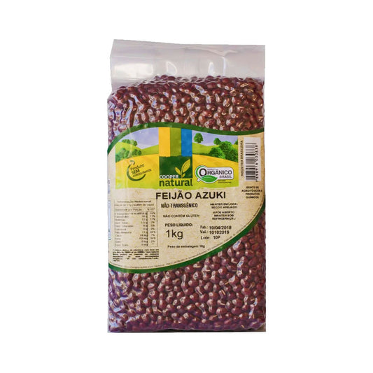 Feijão Azuki Orgânico 1kg Coopernatural