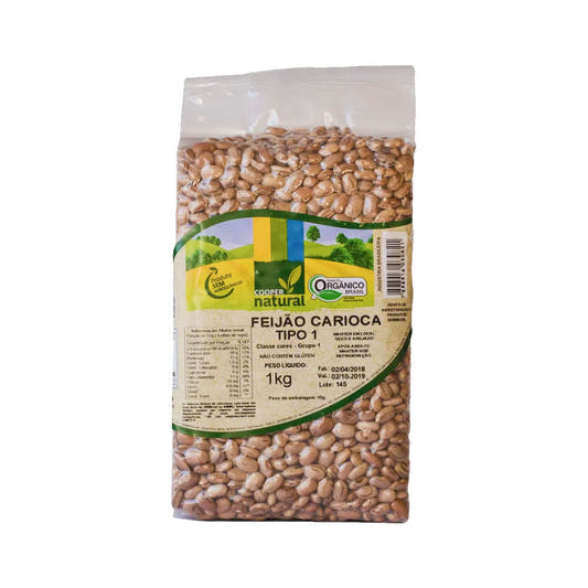 Feijão Carioca Orgânico 1kg Coopernatural