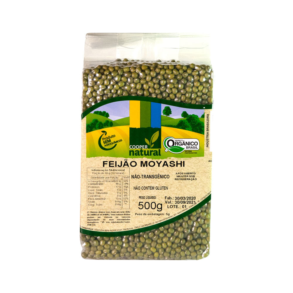 Feijão Moyashi Orgânico 500g Coopernatural