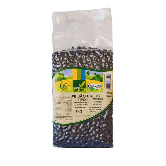 Feijão Preto Orgânico 1kg Coopernatural
