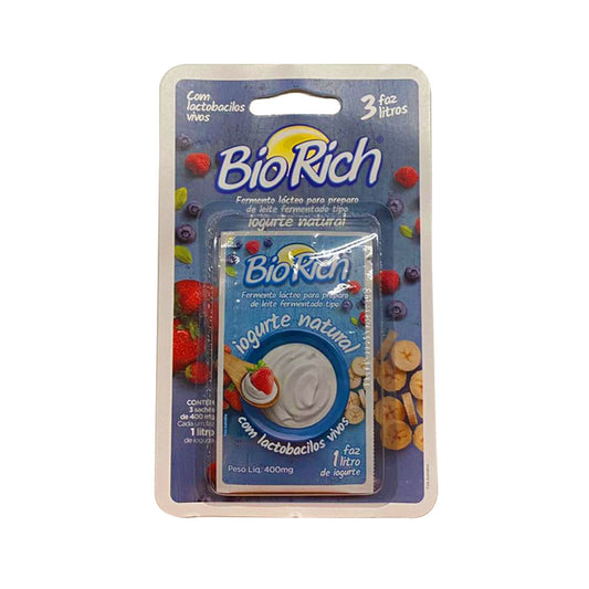 Fermento Lácteo Bio Rich Com 3 Sachês de 400mg
