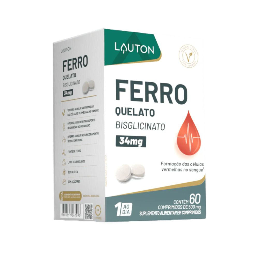 Ferro-Quelato-Bisgicinato-60-Comprimidos-Lauton