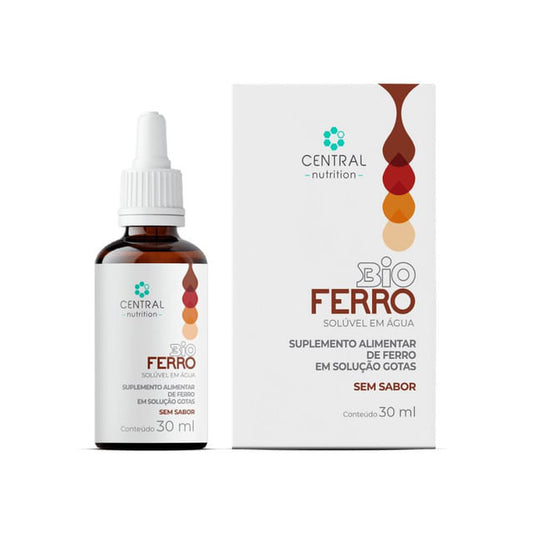 Ferro em Gotas Sem Sabor BioFerro 30ml Central Nutrition