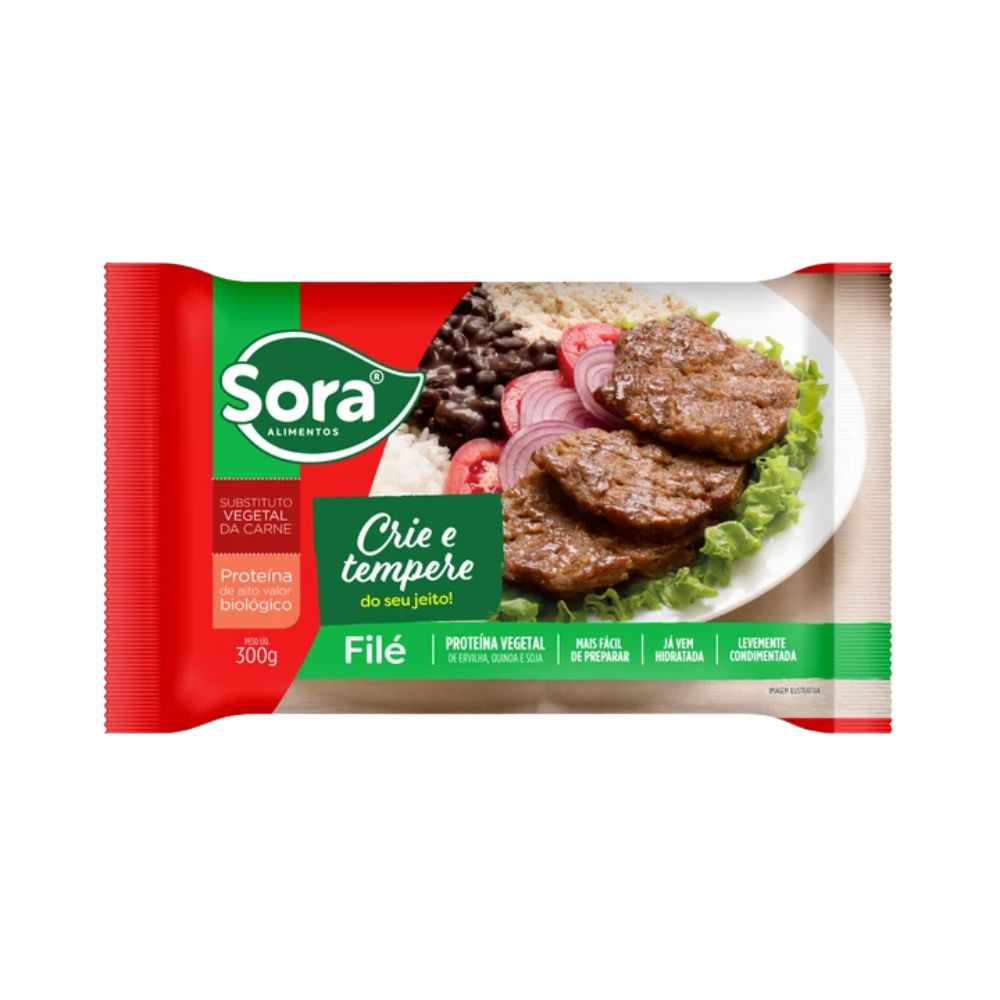 Filé Vegetal Crie e Tempere 300g Sora