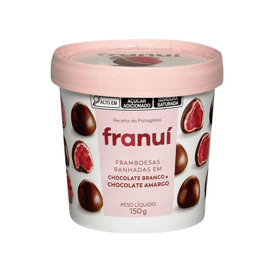 Embalagem-do-Franui-150g-com-framboesas-cobertas-por-chocolate-branco-e-chocolate-amargo
