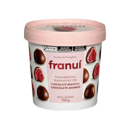 Embalagem-do-Franui-150g-com-framboesas-cobertas-por-chocolate-branco-e-chocolate-amargo