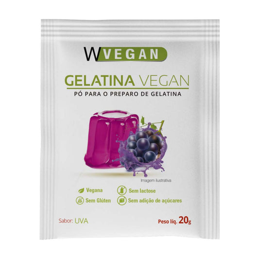 Gelatina Vegan Sabor Uva 20g WVegan