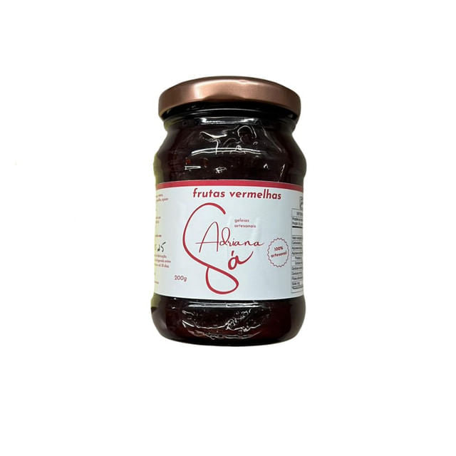 Geleia Artesanal de Frutas Vermelhas 200g Adriana Sá