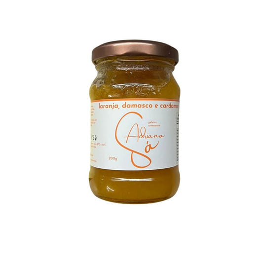 Geleia Artesanal de Laranja Damasco e Cardamomo 200g Adriana Sá