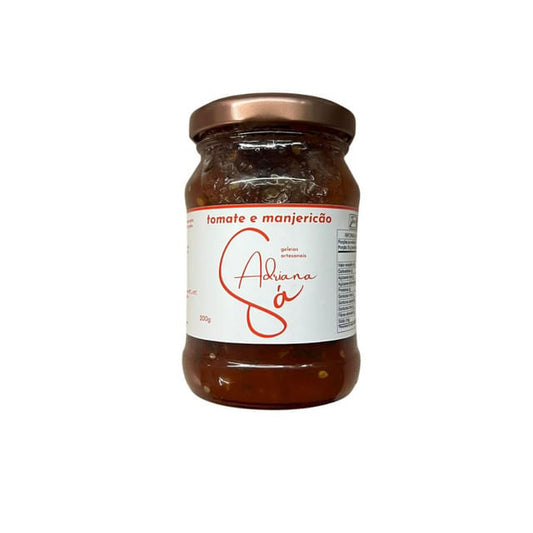 Geleia Artesanal de Tomate e Manjericão 200g Adriana Sá