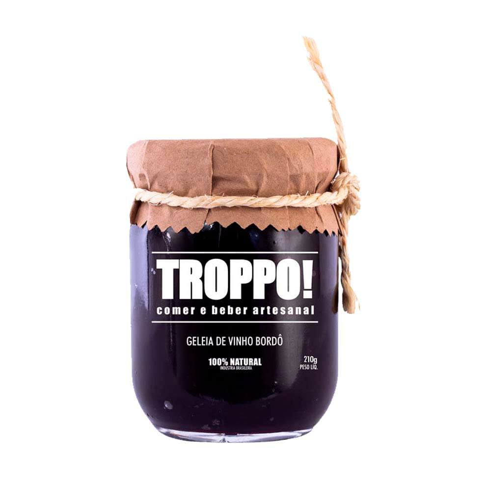 Geleia Artesanal de Vinho Bordô 210gTroppo