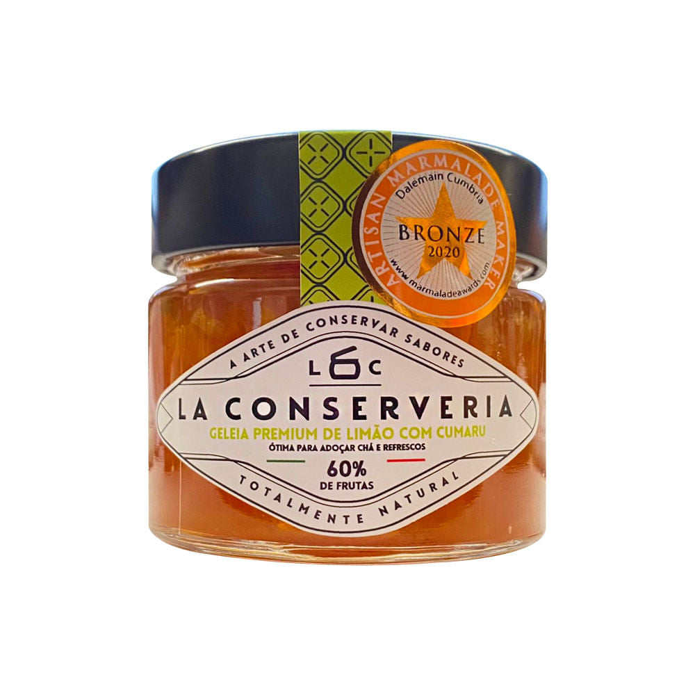 Geleia Premium de Limão com Cumaru 230g La Conserveria