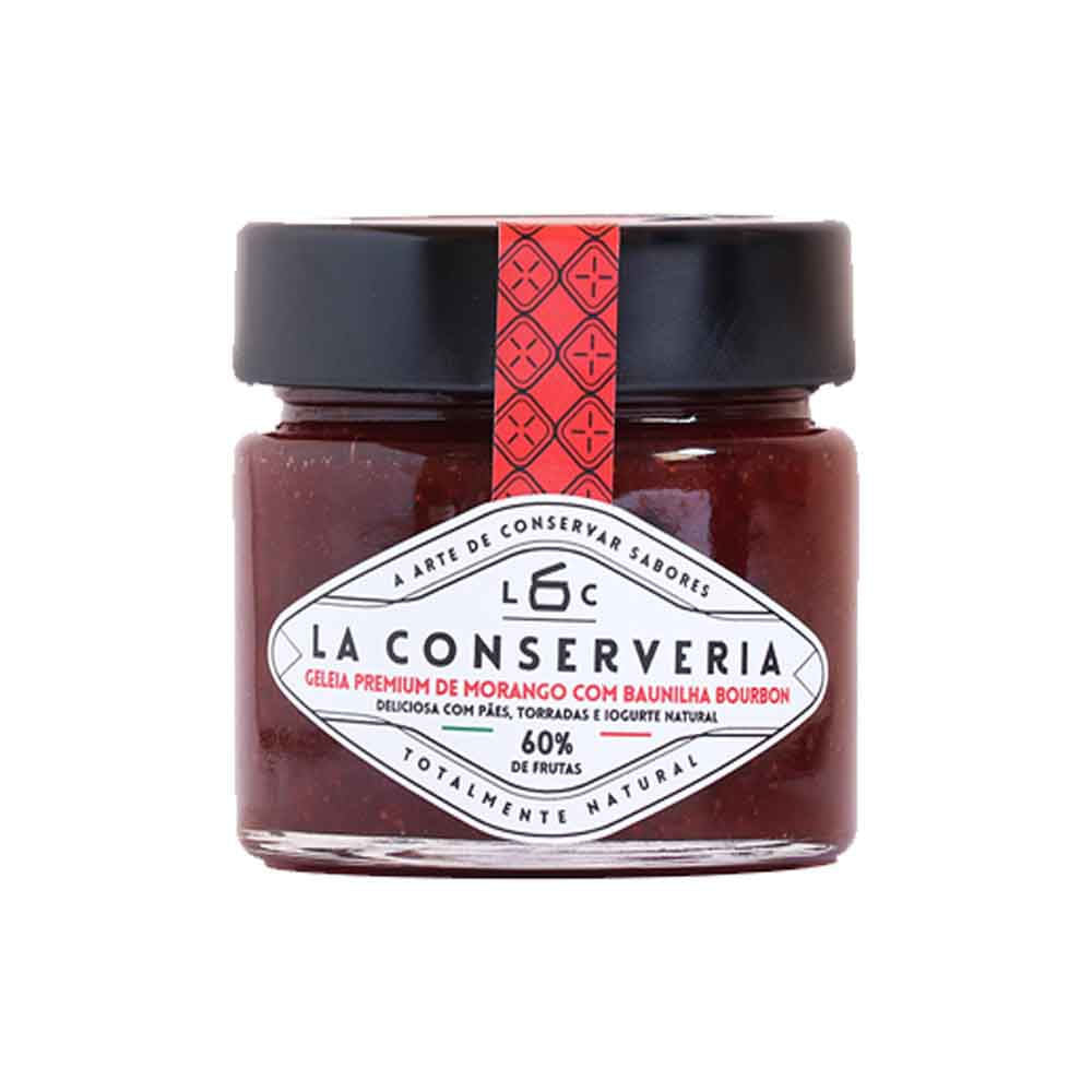 Geleia Premium de Morango com Baunilha Bourbon 240g La Conserveria