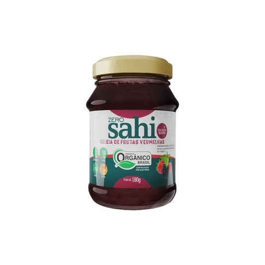 Geleia de Frutas Vermelhas Orgânica Zero Açúcar 180g Sahi