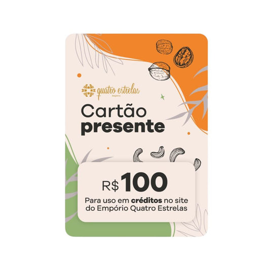 Gift Card 100 Reais Empório Quatro Estrelas