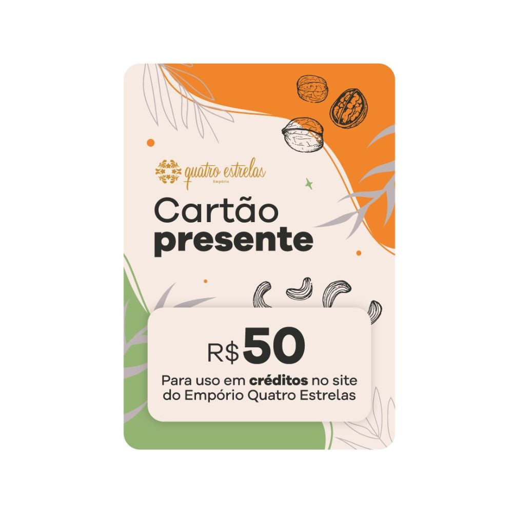 Gift Card 50 Reais Empório Quatro Estrelas