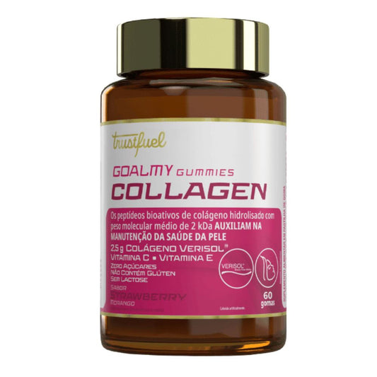 Goalmy Gummies Colágeno Sabor Morango 60 Gomas Trustfuel