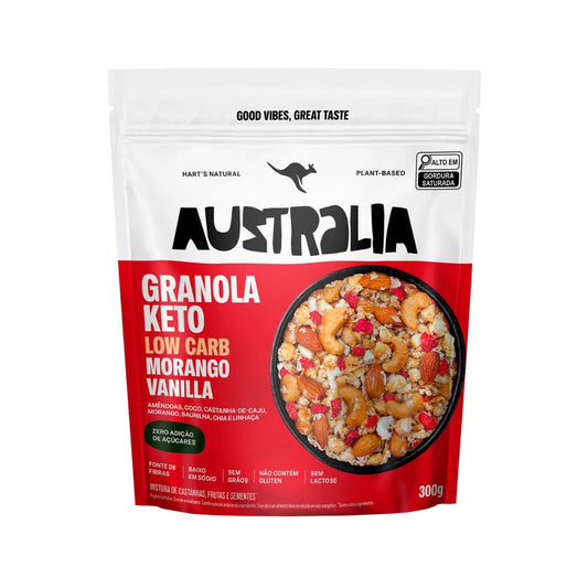 Granola-Keto-Low-Carb-Morango-Vanilla-300g-Harts-Natural-Australia