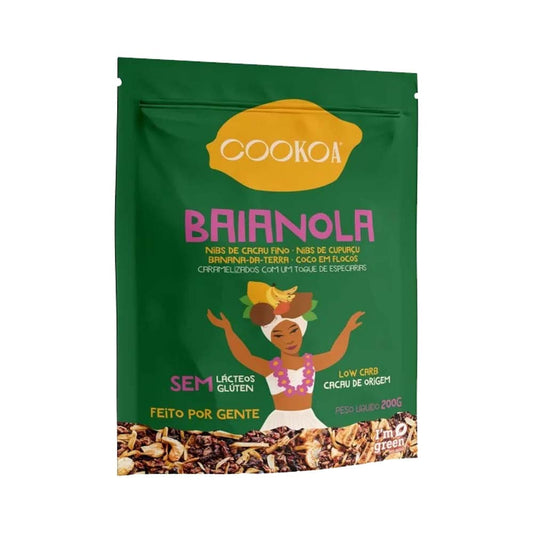 Granola Low Carb de Cacau com Cupuaçu e Banana da Terra Baianola 200g Cookoa