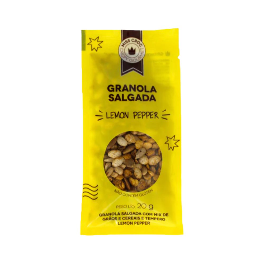 Granola-sem-gluten-sabor-lemon-pepper-em-sache-de-20g-Miss-Croc