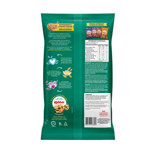 Verso-da-granola-kobber-castanhas-e-mel-800g-com-tabela-nutricional-e-informacoes-sobre-ingredientes-e-beneficios