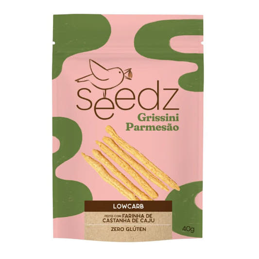 Grissini Low Carb de Parmesão 40g Seedz