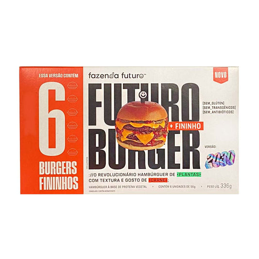 Hambúrguer Vegano 2030 + Fininho 336g Fazenda Futuro