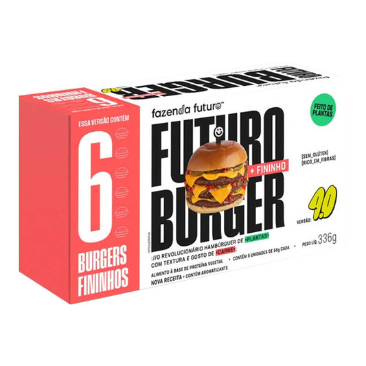 Hambúrguer Vegano 2030 + Fininho 336g Fazenda Futuro
