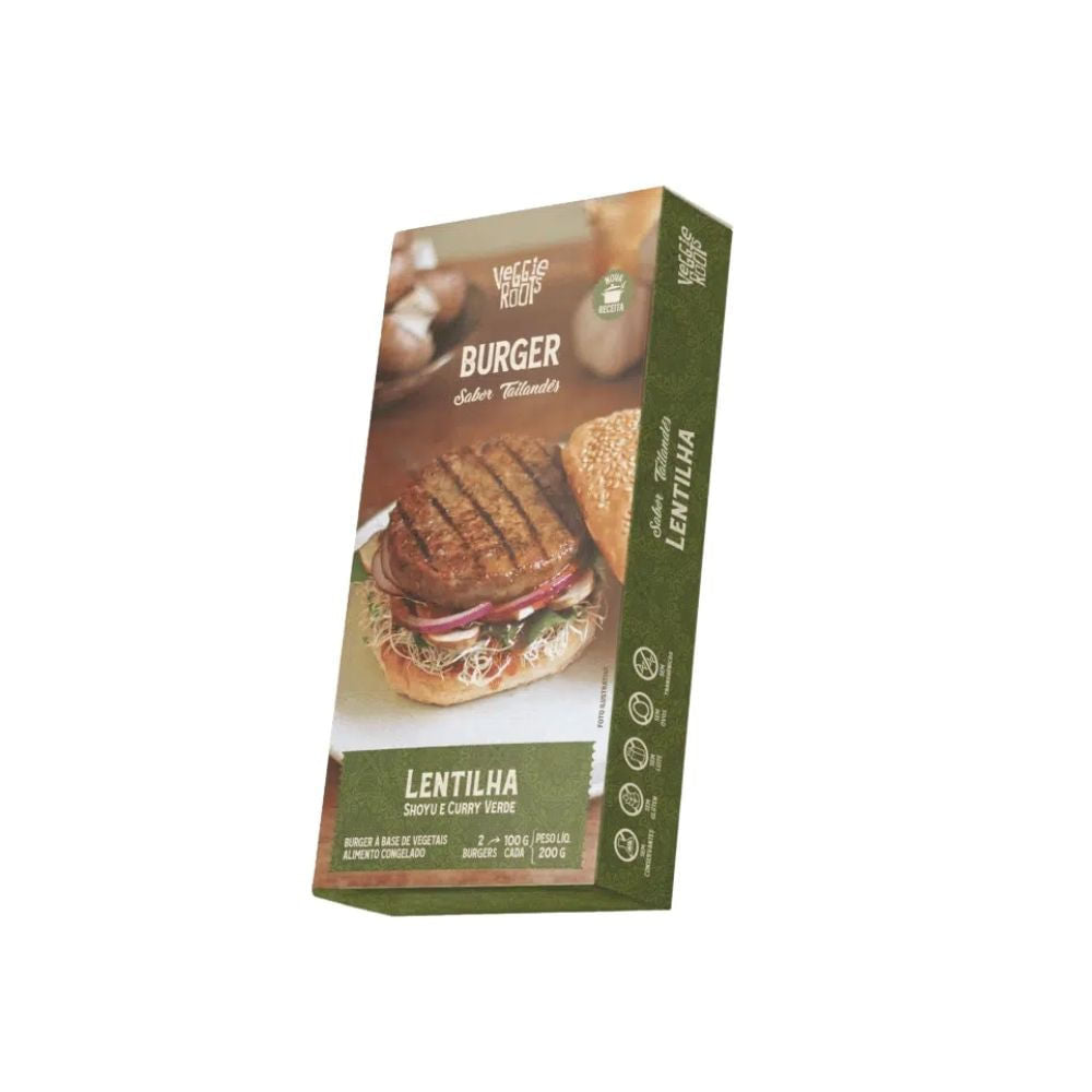 Embalagem-do-Hamburguer-de-Lentilha-com-shoyu-e-curry-verde-da-Veggie-Roots-com-visual-tailandes-e-destaque-para-ingredientes-vegetais.
