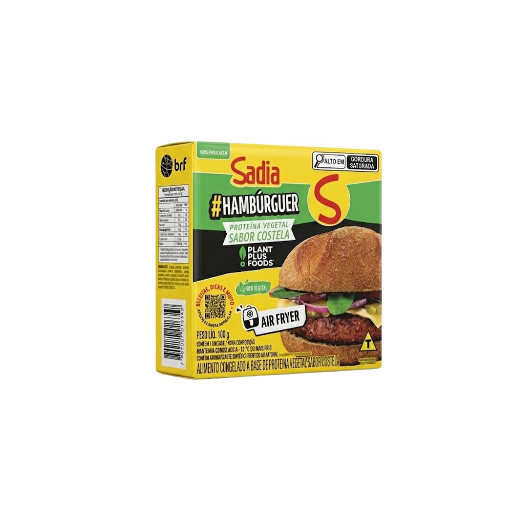 Hambúrguer Vegetal Sabor Costela 100g Sadia