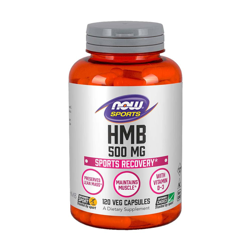 Hmb Hidroximetilbutirato 500mg 120 Cápsulas Vegetais Now
