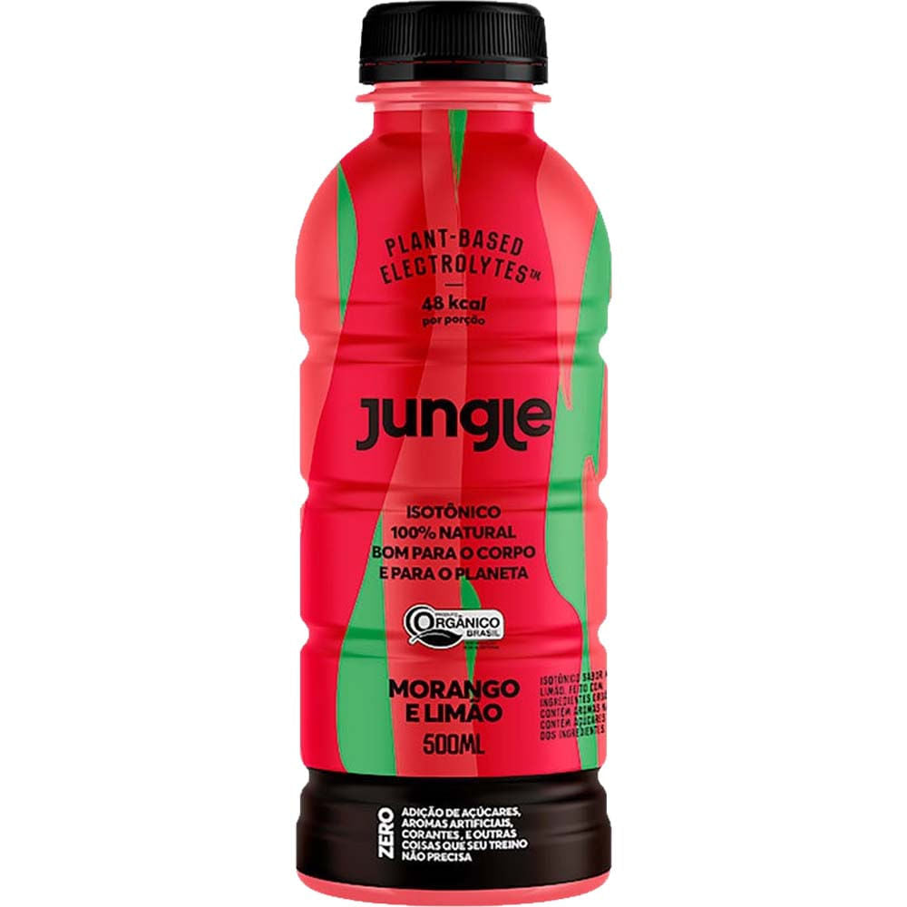Isotônico Natural Sabor Morango e Limão 500ml Jungle