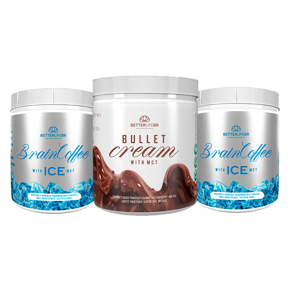 Combo 3 BetterLife 2 Brain Coffee Ice + 1 Bullet Cream
