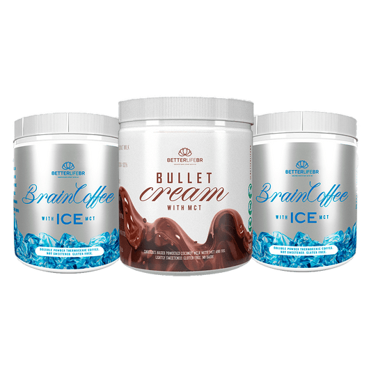 Combo 3 BetterLife 2 Brain Coffee Ice + 1 Bullet Cream
