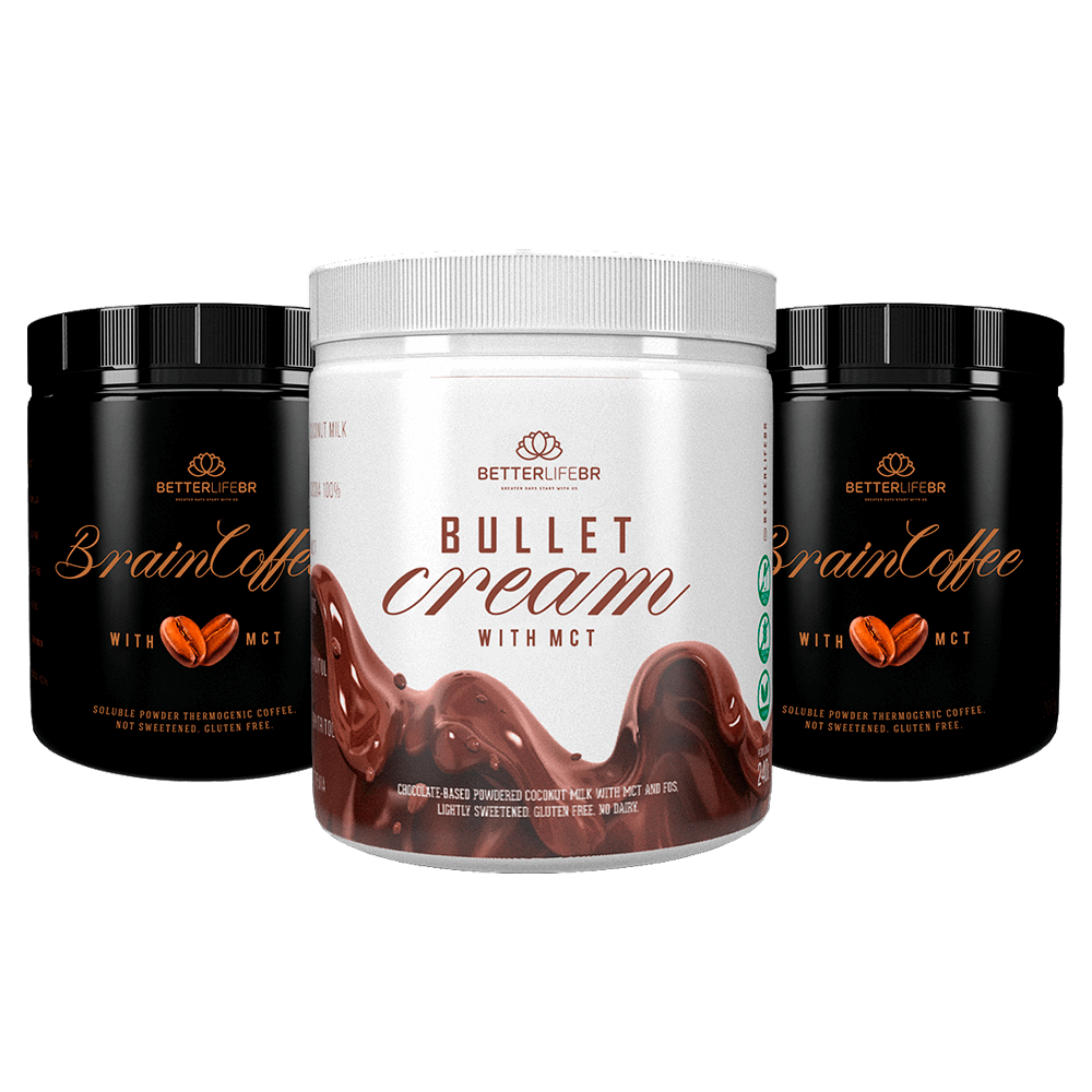 Combo 2 BetterLife 2 Brain Coffee + 1 Bullet Cream