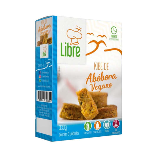 Kibe de Abóbora Sem Glúten Vegano 350g Libre