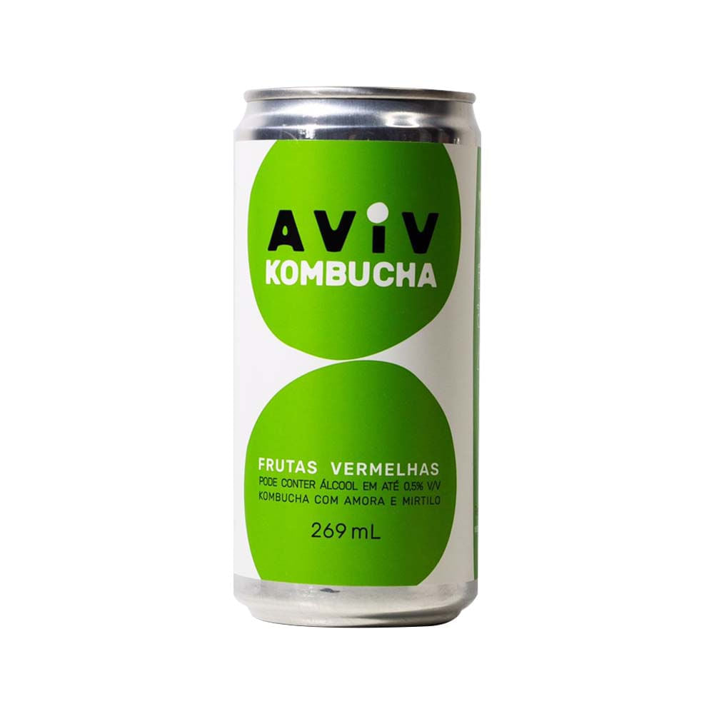 Kombucha Frutas Vermelhas 269ml Aviv