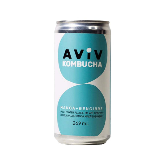 Kombucha Manga e Gengibre 269ml Aviv